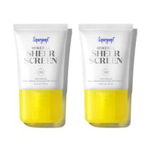 Protetor solar Supergoop! Ecrã transparente mineral SPF 30 15mL x2