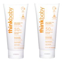 Protetor solar Thinkbaby Safe SPF 50+ tamanho familiar 177 ml (pacote com 2)