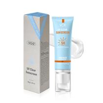 Protetor solar VGO Mineral SPF 50, sem óleo facial, 30 ml, tamanho de viagem
