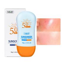 Protetor solar VGO Protetor solar para rosto SPF 50+ Mineral 50mL Protetor solar VGO Protetor solar para rosto SPF 50+ Mineral 50mL