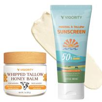 Protetor solar Vigority Beef Tallow com óxido de zinco SPF50 100mL Protetor solar Vigority Beef Tallow com óxido de zinco SPF50 100mL