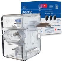 Protetor Surto DPS Iclamper 3 Tomadas 10A Transparente LCF Protetor Surto DPS Iclamper 3 Tomadas 10A Transparente LCF