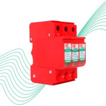 Protetor Surto Dps Solar Clamper Anti Raio 40ka 3 Polos