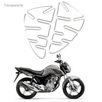 Protetor Tanque Adesivo em 3d Lateral Moto preto
