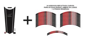 Protetor Tanque Gravata Honda Cg + Kit 26 Frisos Refletivos Protetor Tanque Gravata Honda Cg + Kit 26 Frisos Refletivos