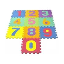 Protetor Tapete Eva 29 X 29 X 7mm Infantil 10 Placas Números Educativo Colorido - HomeBrink