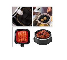 Protetor Tapete Silicone Airfryer Fritadeira Quadrado 18,5cm Protetor Tapete Silicone Airfryer Fritadeira Quadrado 18,5cm