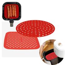Protetor Tapete Silicone Antiaderente P/ Fritadeira Airfryer Protetor Tapete Silicone Antiaderente P/ Fritadeira Airfryer