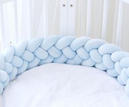 Protetor trança 4 pontas lateral cama solteiro ou montessoriana