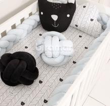 Protetor trança berço/cama 3,90m plush - Biramar Baby