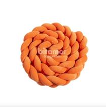 Protetor trança berço/cama 3,90m plush - laranja