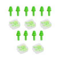 Protetores Auriculares De Silicone Macio À Prova d'Água 10 Peças Reutilizáveis Redução De Ruído Para Protetores Auriculares De Silicone Macio À Prova d'Água 10 Peças Reutilizáveis Redução De Ruído Para