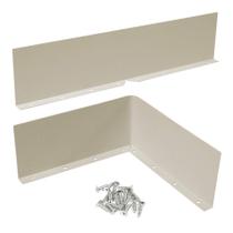Protetores contra respingos para calha Bueyfolt 35 x 9 cm em alumínio, 2 peças Protetores contra respingos para calha Bueyfolt 35 x 9 cm em alumínio, 2 peças