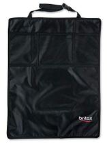 Protetores de assento Britax Kick Mat, 2-Pack Resistente à água + lavável à máquina + organizador de armazenamento de bolso, preto