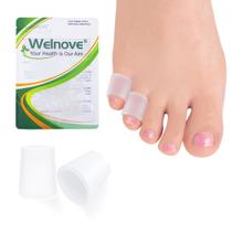Protetores de biqueira Welnove Pinky, pacote com 12 unidades de gel de aloe vera