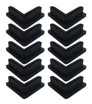 Protetores de borracha para pés de cantoneira Jufay, 10 unidades, 40 x 40 mm Protetores de borracha para pés de cantoneira Jufay, 10 unidades, 40 x 40 mm