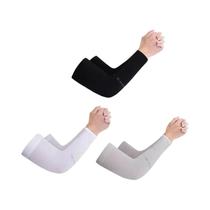 Protetores De Braço De Seda Respirável Unissex 3 Pares Proteção Solar Para Ciclismo Corrida Pesca