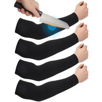 Protetores de braço Geyoga com mangas resistentes a cortes, 2 pares, pretos Protetores de braço Geyoga com mangas resistentes a cortes, 2 pares, pretos