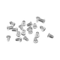 Protetores De Brincos De Borracha De Silicone 200pcs Tampas Redondas Para Joias DIY