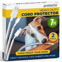 Protetores de cabo PROTECTO Heavy Duty, pacote com 2, 7 pés para animais de estimação