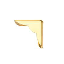 Protetores de canto Book Luxcell Metal Gold Tone 22x22x6mm 30 unidades