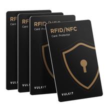 Protetores de cartão VULKIT RFID Blocking, pacote com 4 unidades NFC