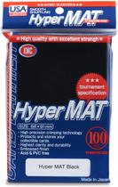 Protetores de Cartas Hyper Mat Hyper MAT Black, pacote com 100 unidades