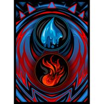 Protetores de Cartas Realm Guard 106 un Texturizado Fosco Azul e Vermelho Protetores de Cartas Realm Guard 106 un Texturizado Fosco Azul e Vermelho