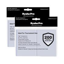 Protetores De Cartas TCG Transparentes 64x89mm 200-1000pçs Para MTG PKM Jogo De Tabuleiro Com Dupla
