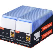 Protetores de Cartas TRUGQ 3"x4" Rígidos e Macios, 400 Unidades Protetores de Cartas TRUGQ 3"x4" Rígidos e Macios, 400 Unidades