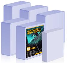 Protetores de cartões Sooez 35 PT Toploaders com mangas transparentes x100