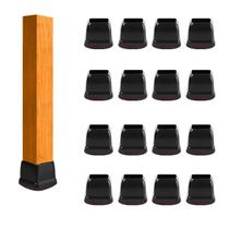 Protetores de chão para pernas de cadeira ARTHURS Silicone com feltro 16 unidades