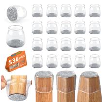 Protetores de chão para pernas de cadeira BAIPOK 36PCS em feltro de silicone