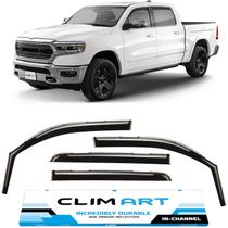 Protetores de Chuva para Janelas CLIM ART Dodge RAM 1500 (2019-2025) - Cabine Dupla Protetores de Chuva para Janelas CLIM ART Dodge RAM 1500 (2019-2025) - Cabine Dupla