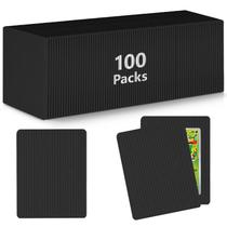 Protetores de envio de cartas colecionáveis DEDC Black, pacote com 100