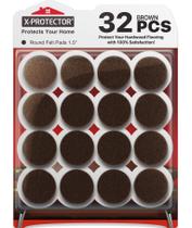 Protetores de Feltro para Móveis X-Protector 32 un. 3,8 cm Marrom Protetores de Feltro para Móveis X-Protector 32 un. 3,8 cm Marrom