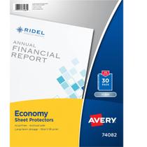 Protetores de folha Avery Clear Economy Top Load 30 unidades Protetores de folha Avery Clear Economy Top Load 30 unidades