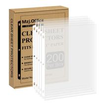 Protetores de folha Mzj.Office 8,5 x 11 polegadas 200 por caixa para fichário de 3 anéis