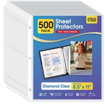 Protetores de Folhas KTRIO Pacote com 500 Unidades 21,5x28 cm Plástico Transparente Protetores de Folhas KTRIO Pacote com 500 Unidades 21,5x28 cm Plástico Transparente