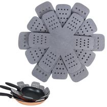 Protetores de frigideiras e panelas BYKITCHEN, conjunto maior e mais grosso de 6 Protetores de frigideiras e panelas BYKITCHEN, conjunto maior e mais grosso de 6