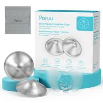 Protetores de Mamilo Paruu NS100 em Prata 999 com Capas de Silicone Protetores de Mamilo Paruu NS100 em Prata 999 com Capas de Silicone