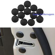 Protetores De Parafuso Para Fechadura De Porta De Carro Universal Pretos 12 Peças, Tampas De