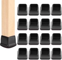 Protetores de pernas de cadeira Ezprotekt, 24 peças, boné quadrado de 2,5 a 3,6 cm Protetores de pernas de cadeira Ezprotekt, 24 peças, boné quadrado de 2,5 a 3,6 cm