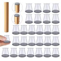 Protetores de pernas de cadeira OASMU 32 peças de feltro de silicone X-Small Protetores de pernas de cadeira OASMU 32 peças de feltro de silicone X-Small