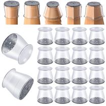 Protetores de pernas de cadeira OASMU, feltro de silicone, 16 peças grandes Protetores de pernas de cadeira OASMU, feltro de silicone, 16 peças grandes