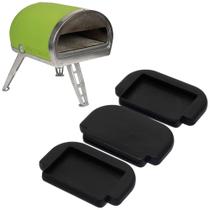 Protetores de pés de borracha para forno de pizza Gozney Roccbox, pacote com 3 Protetores de pés de borracha para forno de pizza Gozney Roccbox, pacote com 3