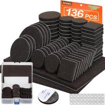 Protetores de Piso em Feltro FURNIMATE 136 peças 5 mm Protetores de Piso em Feltro FURNIMATE 136 peças 5 mm