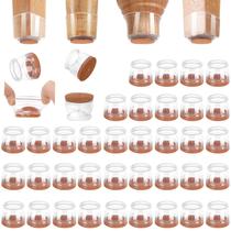 Protetores de piso para móveis CHUNZEXI, pacote com 48 tampas de feltro de silicone