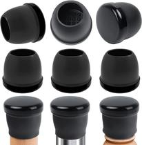 Protetores de piso para móveis Ezprotekt Large Black Chair Leg Sliders Protetores de piso para móveis Ezprotekt Large Black Chair Leg Sliders