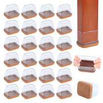 Protetores de piso para móveis GAGUIUP Clear Silicone 24PCS